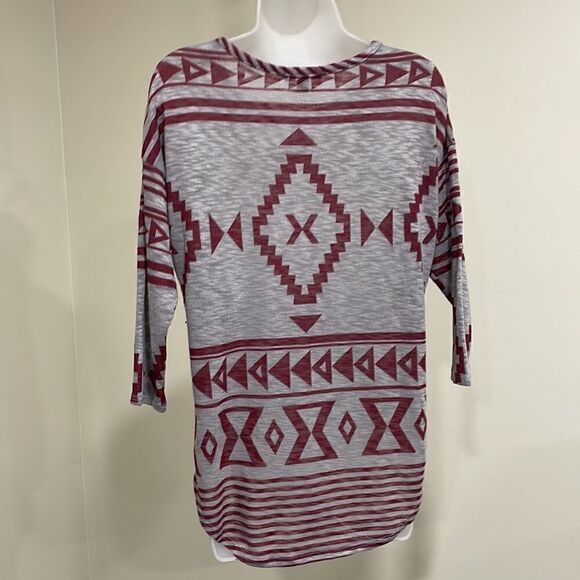 NWOT New Directions Aztec Blouse. Size M medium 8/10 - Picture 4 of 8